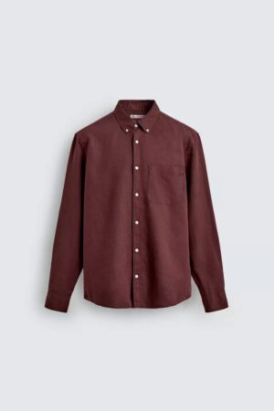 Brown Linen Shirt For Men